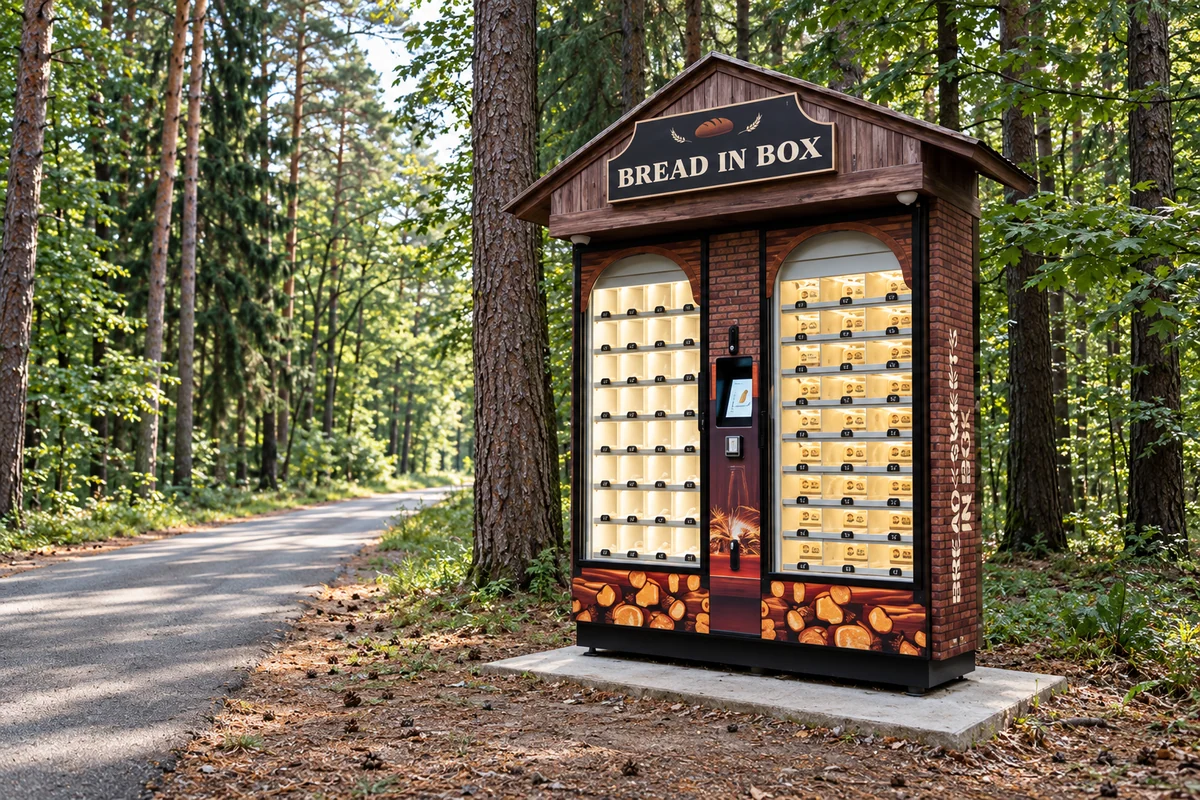 Кадр из рекламного ролика Bread in Box. Обработанная обложка.